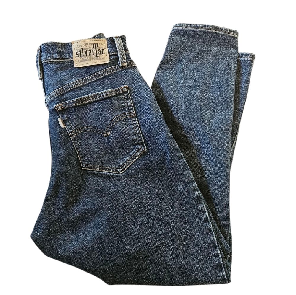 Levis SilverTab Blue Mom Jean High Rise